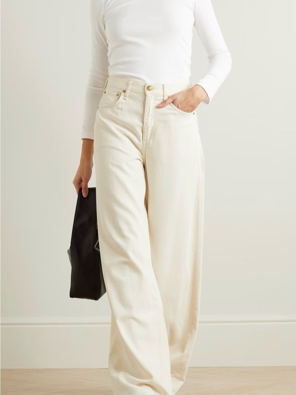 LESET Kelly Ribbed Stretch Cotton Jersey Top PLS READ DESCRIPTION!!!